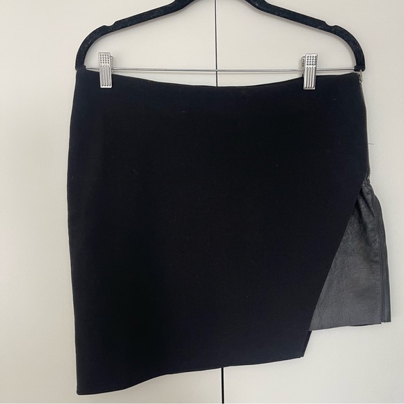 Helmut Lang Asymmetrical Mini Skirt - Picture 1 of 9